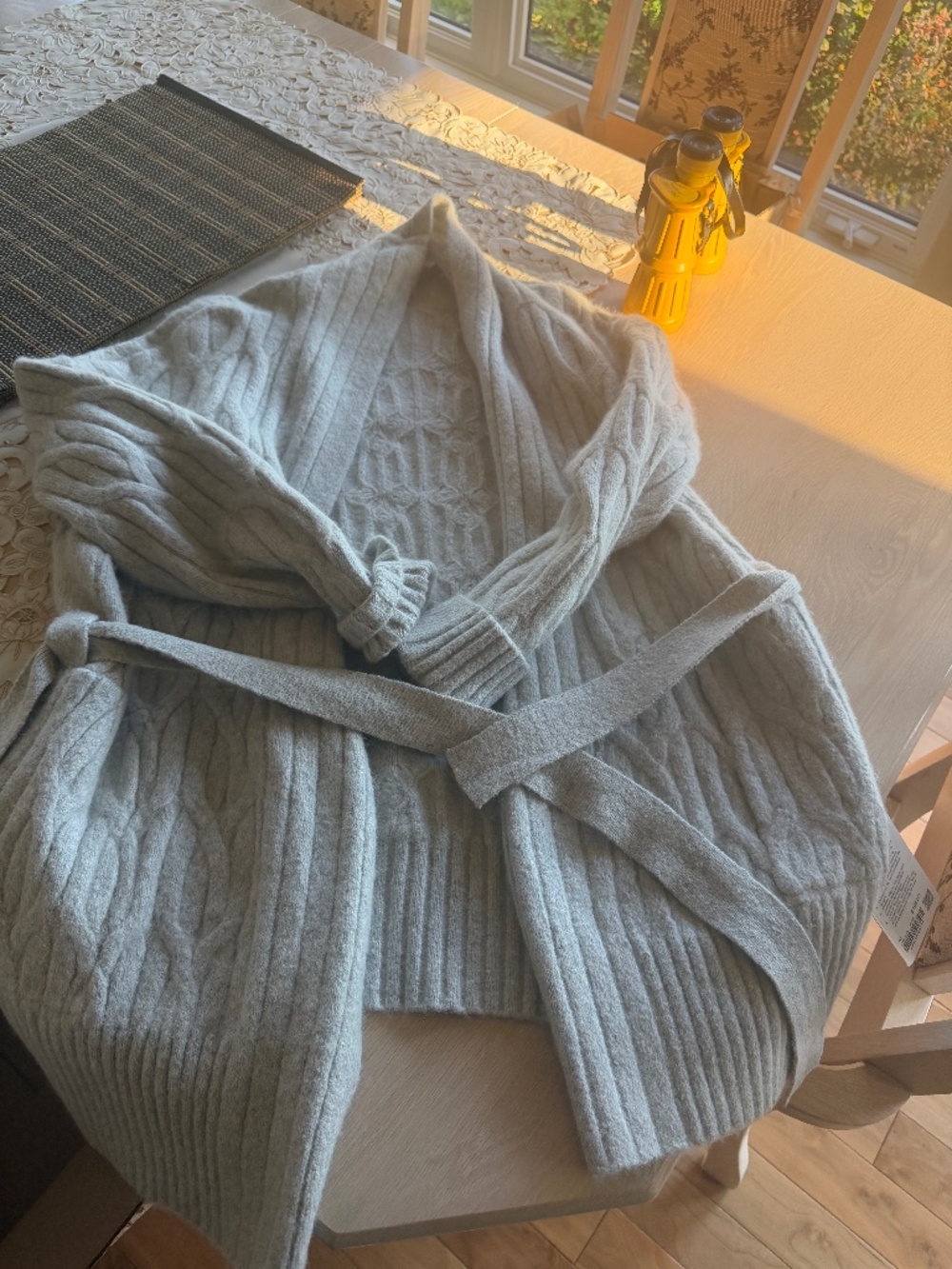 Lululemon tie front sweater cozy